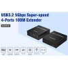 PremiumCord 4-port USB 3.0 extender po Cat5/Cat5e/Cat6 do 100m