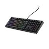 Herní mechanická klávesnice Genesis THOR 404/RGB/Outemu Peach Silent/Drátové USB-A/US layout/Černá