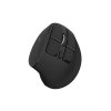 Vertikální bezdrátová myš Natec EUPHONIE PRO/Vertikální/Optická/Pro praváky/4 000 DPI/USB+BT/Černá