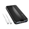Power banka Natec TREVI SLIM Q V2 10000mAh, 2X USB-A 18W, 1X USB-C 20W, USB-C - USB0-C kabel, černá