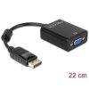 Delock Adaptér Displayport 1.2 samec > VGA samice černá