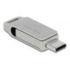 Delock Flash disk USB 3.2 Gen 1, USB-C + Typ-A, 16 GB - kovový kryt