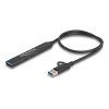 Delock 4 portový štíhlý USB Hub z USB Type-C nebo USB Typ-A na 3 x USB 5 Gbps USB Type-C + 1 x USB 5 Gbps Typ-A