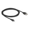 Delock USB 2.0 kabel USB typu Mini-B samec na EASY USB typu A samice 2 m, černý