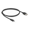 Delock USB 2.0 kabel USB Type-C samec na EASY USB Type-A samice 1 m, černý