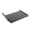 LANBERG 19"19" SLIDING SHELF 1U/465X347MM MAX LOAD CAPACITY UP TO 60KG BLACK