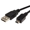 Kabel goobay USB 2.0 - miniUSB 5pin B M/M - alternativa Nikon UC-E4, UC-E5, Olympus CB-USB4 a další 1,5m, černý