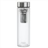 Láhev XAVAX To Go, skleněná na horké/studené/sycené nápoje, 450 ml, sítko, neoprenový obal