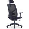 Ergonomická kancelářská židle ARES černá, pro vysoké postavy