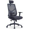 Ergonomická kancelářská židle ARES černá, pro vysoké postavy