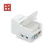 LYNX keystone UTP Cat5e, samozařevácí, 90 stp., bílý