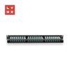 LYNX 19" patch panel  48-port, UTP Cat5e, 50µ, nestíněný, černý