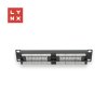 LYNX 10" patch panel 12-port, UTP Cat6, 50µ, nestíněný, černý