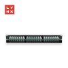 LYNX 19" patch panel  48-port, UTP Cat6, 50µ, nestíněný, černý