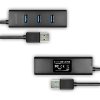 AXAGON HUE-S2BP, 4x USB 3.0 CHARGING hub, vč. AC adaptéru, kabel USB-A 1.2m
