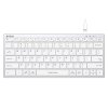 A4tech Klávesnice FX51, kancelářská klávesnice, membránová, bezdrátová, CZ/SK, Bílá