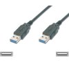 KABEL USB A-A 2.0m USB3.0 černý Super-speed 5Gbps propojovací