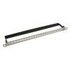Patch panel Solarix modulární neosazený 24 portů, nerez 0,5U