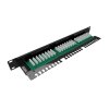 Patch panel Solarix SX24L-5E-UTP-BK-N 24 port Cat. 5e UTP 1U