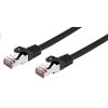 C-TECH Kabel patchcord Cat6, FTP, černý, 2m