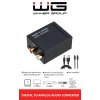 WG - Převodník digitálního signálu na analog - RCA L/R 3,5 mm, black
