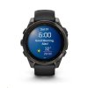 Garmin fenix® 8 – 47 mm, AMOLED, Sapphire, Carbon grey DLC titanium s Black/Gray silikonovým řemínkem, EU