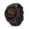 Garmin fenix® 8 – 47 mm, AMOLED, Slate grey a Černý silikonový řemínek, EU
