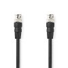 Nedis CVGL01000BK10 - Video kabel BNC | BNC Zástrčka - BNC Zástrčka | 1 m | Černá