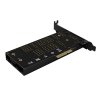 AXAGON PCEM2-DC, PCIe x4 - M.2 NVMe M-key + SATA B-key slot adaptér, chladič, LP