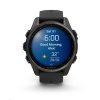 Garmin fenix® 8 – 43 mm, AMOLED, Sapphire, Carbon grey DLC titanium, Black / Pebble grey se silikonovým řemínkem, EU