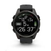 Garmin fenix® 8 – 43 mm, AMOLED, Sapphire, Carbon grey DLC titanium, Black / Pebble grey se silikonovým řemínkem, EU