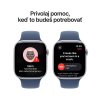 Apple Watch Series 10 GPS 46mm Stříbrný hliník s denimovým sportovním řemínkem - M/L
