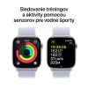 Apple Watch Series 10 GPS 46mm Stříbrný hliník s oblačně modrým sportovním řemínkem