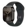 Apple Watch Series 10 GPS + Cellular 46mm Břidlicově šedý titan s černým sportovním řemínkem - S/M