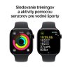 Apple Watch Series 10 GPS 46mm Klavírně černý hliník s černým sportovním řemínkem - M/L