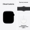 Apple Watch Series 10 GPS 46mm Klavírně černý hliník s černým sportovním řemínkem - M/L