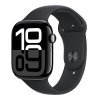 Apple Watch Series 10 GPS 46mm Klavírně černý hliník s černým sportovním řemínkem - M/L