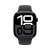 Apple Watch Series 10 GPS 42mm Klavírně černý s černým sportovním řemínkem - S/M
