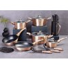 Sada nádobí Berlingerhaus s mramorovým povrchem 15 ks Rosegold Metallic Line