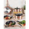 Sada nádobí Berlingerhaus s mramorovým povrchem 15 ks Rosegold Metallic Line
