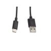LANBERG KABEL USB-C(M)->USB-A(M) 2.0 1M ČERNÝ
