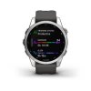 Garmin fenix 7s Glass, Silver/ Graphite Silicone Band, EU