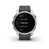 Garmin fenix 7s Glass, Silver/ Graphite Silicone Band, EU