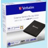 VERBATIM externí mechanika Slimline Blu-ray Writer (USB-C, USB 3.0) Zdarma BR Disc 25GB (CD DVD BD + NERO