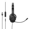 Acer Office Headset, 3,5 mm Jack / USB s ovládáním na kabelu; reproduktory: 30mm měniče; frekvenční rozsah 20Hz-20kHz