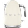 Smeg KLF03CREU rychlovarná konvice, 1,7 l, (7 šálků), 2400 W, styl 50. let, krémová