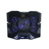 EVOLVEO Ania 5, chladicí podložka pro notebook, 5x ventilátor, modré podsvícení