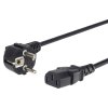 Kabel síťový 230V k počítači černý, 1m