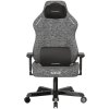 Herní židle DXRacer TANK šedá, látková, 8-12 hodin denně