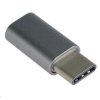 PREMIUMCORD Adaptér USB 3.1 C/male - USB 2.0 Micro-B/female, kovově šedý